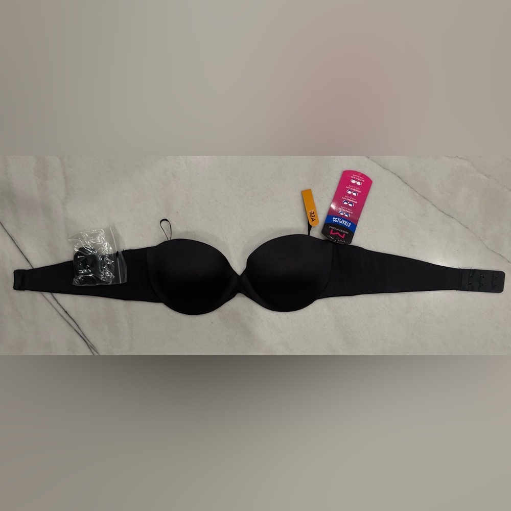 Black Strapless Bra Same Day Shipping Ultimate Lift with Straps